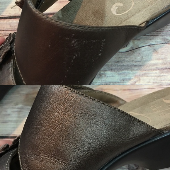 Size 37 (7) Dansko Slide on Clog Sandals Bronze - Picture 3 of 8